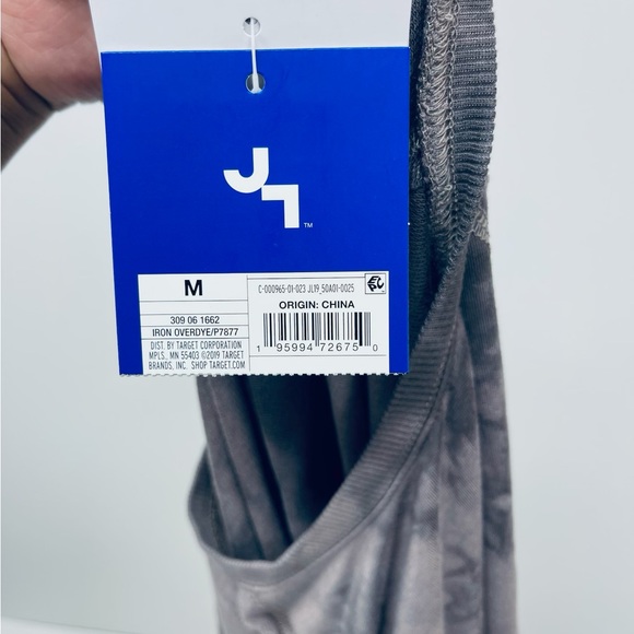 Women’s Joylab Thumb Hole Sweatshirt Tie Dye Iron Tan Gray French Terry ￼Medium - Picture 7 of 11